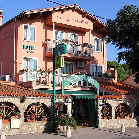 Logis Hotel Restaurant Les Charmettes Argelès-sur-Mer Exterior foto
