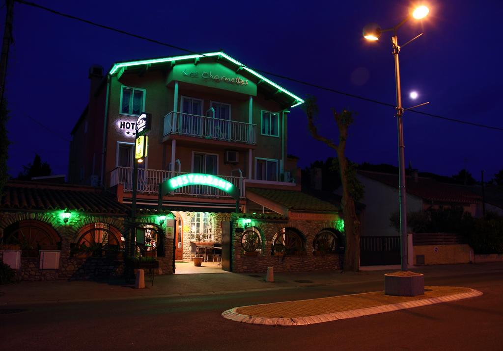 Logis Hotel Restaurant Les Charmettes Argelès-sur-Mer Exterior foto